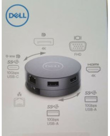 Dell Original Mobil  Adapter DA310  Usb-C  (7 in 1) 90W Power Pass- / Adaptador Móvil Usb-C  Alimentación Hasta 90W A Una Laptop New Dell NNRWC ,470-AETL 