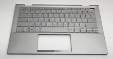 Dell Laptop Inspiron 7306 2 IN 1  Original Palmrest Silver With Keyboard US, Backlite English (2RVRV)  NO-Touchpad / Descansamanos Original con Teclado INgles Plata NO-Mousepad New Dell DWWXK ,2RVRV 
