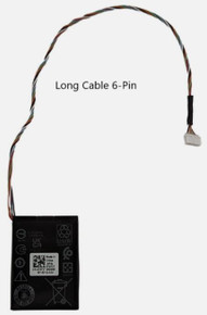 Dell Poweredge R640 / R6415 Perc Cable H755 H740 H740P H840 Raid Controller Original Battery Type-Y2Rv2  2.8Wh 3.7V With Long Cable 6-Pin / Bateria Con Cable Largo New Dell  7Xf2T