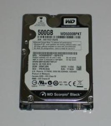 DELL LAPTOP DISCO DURO 500GB SATA  2.5 X 1/8H 7200 RPM NEW DELL WD5000BPKT