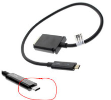 Dell Docking Thunderbolt WD15, TB16 Original Cable USB-C  (.5M)   Black ( NO-DISPLAY PORT)  / Cable Original para Docking Dell ,Salida USB-C (0.5M) New Dell K17A001, 2WMD2, HFXN4, WC5JJ,5T73G,3V37X,                        