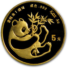 1984  1/20 oz. 5 Yuan       Gold Panda NGC MS69