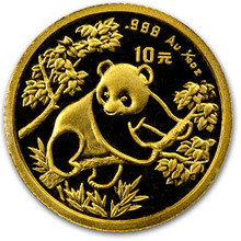 1992  1/10 oz. 10 Yuan   Large Date    Gold Panda NGC MS69