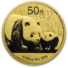 2011  1/10 oz. 50 Yuan   First Strike    Gold Panda PCGS MS70