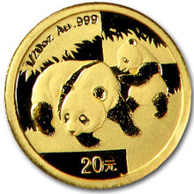 2008  1/20 oz. 20 Yuan       Gold Panda NGC MS69