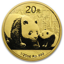 2011  1/20 oz. 20 Yuan       Gold Panda PCGS MS70