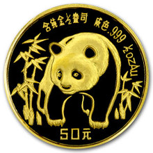 1986  1/2 oz. 50 Yuan       Gold Panda NGC MS69 DPL