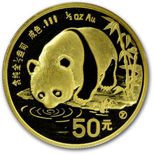 1987  1/2 oz. 50 Yuan   Y    Gold Panda PCGS MS69