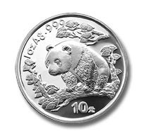 1997  1 oz. 10 Yuan   Large Date    Silver Panda NGC MS69