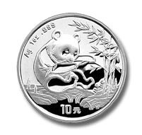 1994  1 oz. 10 Yuan   Large Date    Silver Panda NGC MS69