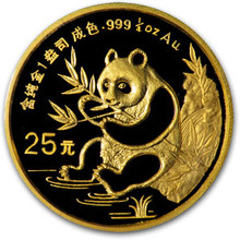 1991  1/4 oz. 25 Yuan   Small Date    Gold Panda NGC MS69