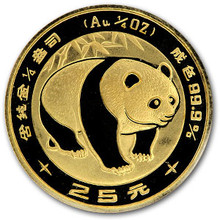 1983  1/4 oz. 25 Yuan       Gold Panda NGC MS69