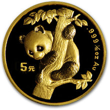 1996  1/20 oz. 5 Yuan   Small Date    Gold Panda NGC MS69