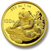 1998  1 oz. 100 Yuan   Small Date    Gold Panda NGC MS69