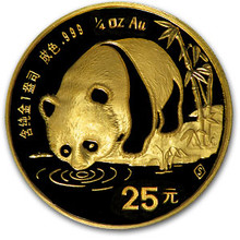 1987  1/4 oz. 25 Yuan   S    Gold Panda NGC MS69