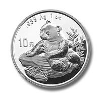 1998  1 oz. 10 Yuan   Small Date    Silver Panda NGC MS69