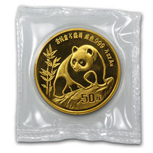 1990 Proof 1/2 oz. 50 Yuan   P Ultra Cameo   Gold Panda NGC PF69