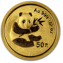 2000  1/2 oz. 50 Yuan   Frosted Ring    Gold Panda NGC MS69