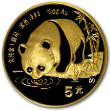 1987  1/20 oz. 5 Yuan   Y    Gold Panda PCGS MS69