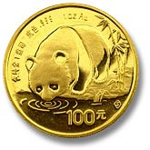 1987 Proof 1 oz. 100 Yuan Ultra Cameo P Gold Panda NGC PF69