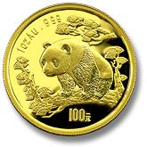 1997  1 oz. 100 Yuan   Small Date    Gold Panda NGC MS69