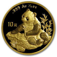 1998  1/10 oz. 10 Yuan   Small Date    Gold Panda PCGS MS68