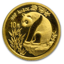 1993  1/10 oz. 10 Yuan   Large Date    Gold Panda NGC MS69