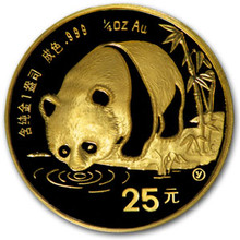 1987  1/4 oz. 25 Yuan   Y    Gold Panda NGC MS69