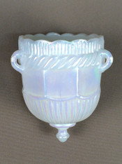 White votive glass for hanging vigil lamp