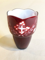 Romanian Votive Glass - Red
