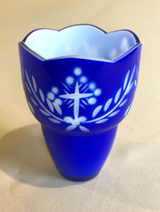 Romanian Votive Glass - Blue