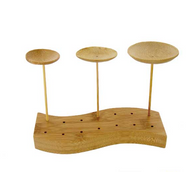 THANI brochetas de bambu con mini plato - Ø 1.9 x 3.7