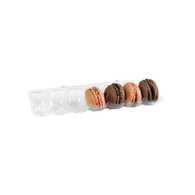 Empaque para 7 macarons (7 x 1) - 8.4 x 2.4 x 0.8" 