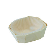 "LOVELY"Molde para hornear con capacillo incluido 4oz -  3.9 x 2.7 x 1.5"  base 1.9x1.5" altura 1.5"