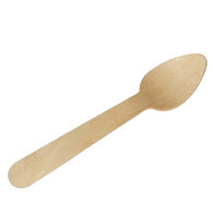 Mini cuchara de madera  4.33" - 110mm paq. 100 unidades