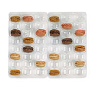   210MACINS48 Empaque para 48 Macarons con cierre de clip 14.17" x 10.03" x 1.18"