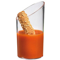 "Angel Cut" Mini vasos de plastico transparente  reciclables 1.77" H x 1.77" D