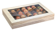 Cajas de madera con ventana transparente 14.96" x 10.79"