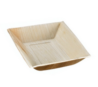 Platos hechos de palma Areca  7 x 5"
