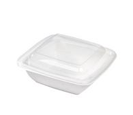 SQUARE SUGARCANE SALAD BOWL 7.7X7.7X1.9