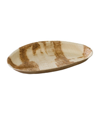 Plato de hoja de palma 10.2 X 6.3 X 1