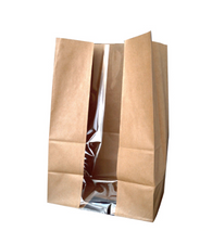 Fundas color kraft con ventana 8.9 x 4.7 x 10.8"