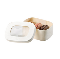 Caja rectangular de madera 4.3 x 3.4 x 1.9"