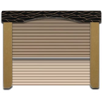 RV Camper Pleated Blind Shades Cappuccino 74x42 