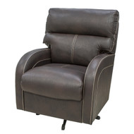 Brown w/ White Trim Swivel Chair