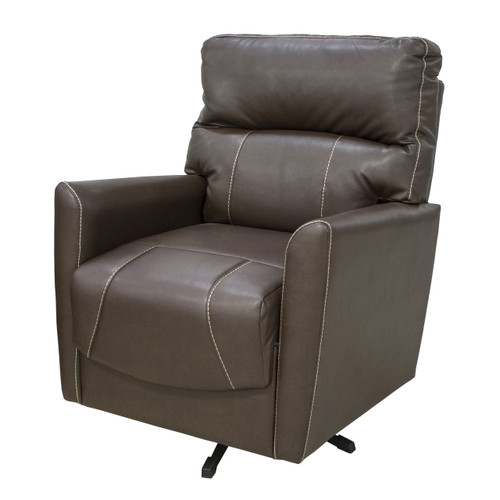 Pecan Brown with White Trim Swivel Chair