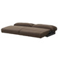 60" Neutral Brown Cloth Flip Sofa 2