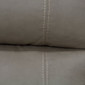 32" Grey w/ White Trim Swivel Recliner Chair close up