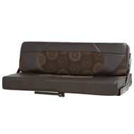 60" Brown w/ Modern Design Flip Sofa