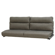60" Cloth Grey Grid Flip Sofa